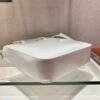 Prada 1BA330 Brushed Leather Tote Bag White