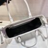 Prada 1BA330 Brushed Leather Tote Bag White