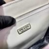 Prada 1BA330 Brushed Leather Tote Bag White