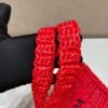 Replica Prada 1BG393 Raffia tote bag Red