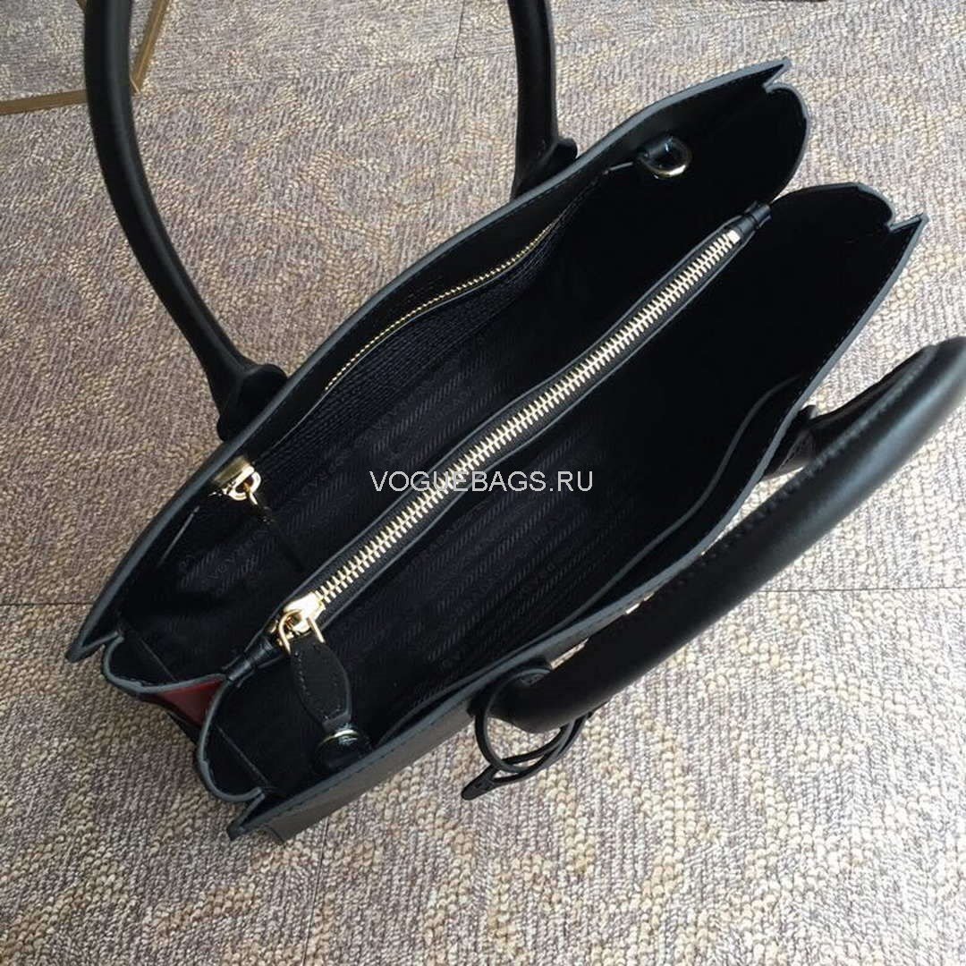 Replica Prada 1BA153 Large Saffiano Leather Handbag in Black