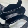 Prada 1BG335 Tote Leather Bucket Handbag Black