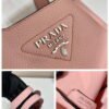 Prada 1BG335 Tote Leather Bucket Handbag Pink