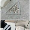 Prada 1BG335 Tote Leather Bucket Handbag Light Blue
