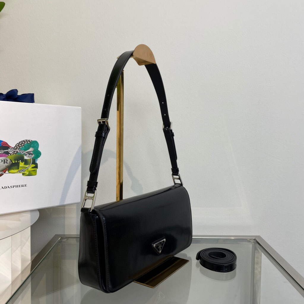 Prada Brushed leather Prada Femme 1BD323 Black