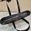 Replica Prada 2VG071 Re-Nylon and Leather tote Black