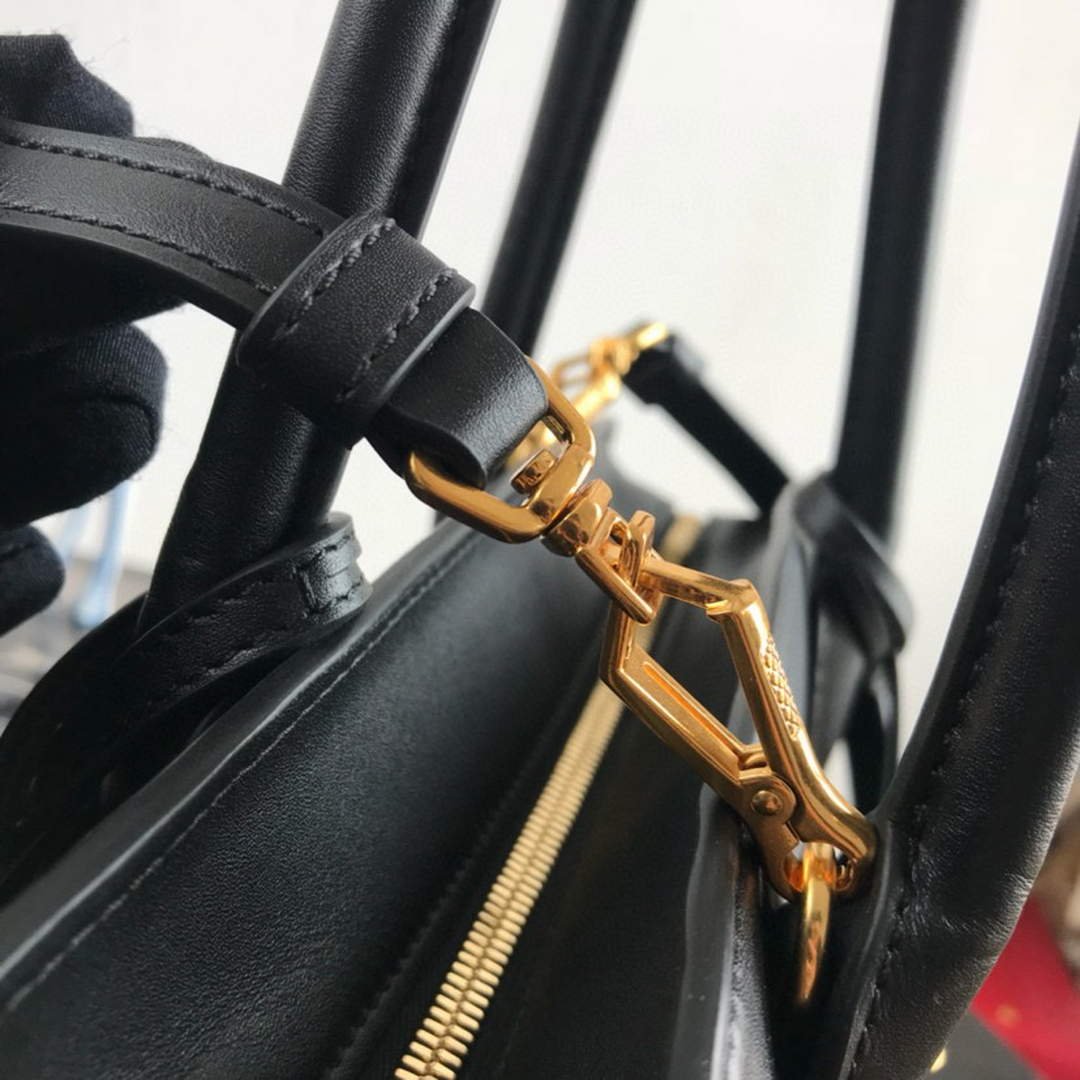Replica Prada 1BA046 Medium Esplanade Leather Tote Bag Green and Black