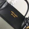 Replica Prada 1BA046 Medium Esplanade Leather Tote Bag Grey and Black