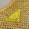Prada 1NE515 Satin mini-bag with artificial crystals Yellow