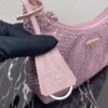 Prada 1NE515 Satin mini-bag with artificial crystals Pink