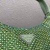Prada 1NE515 Satin mini-bag with artificial crystals Green