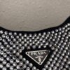 Prada 1NE515 Satin mini-bag with artificial crystals Black