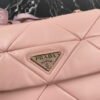 Prada 1BD292 Prada System nappa leather patchwork Bag Light Pink
