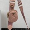Prada 1BD292 Prada System nappa leather patchwork Bag Light Pink
