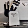 2VH113 Saffiano leather shoulder Bag in White