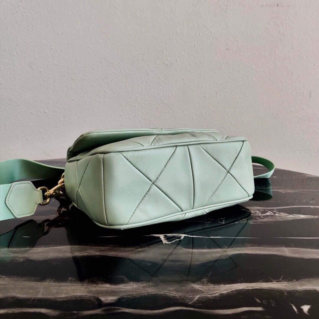 Prada 1BD292 Prada System nappa leather patchwork Bag Green