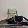 Prada 1BD292 Prada System nappa leather patchwork Bag Green