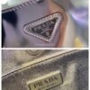 Prada 1BC499 Prada Cleo Brushed Leather Shoulder Bag In Sliver
