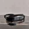 Prada 1BC156 Prada Cleo Brushed Leather Shoulder Bag Black