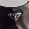 Prada 1BC156 Prada Cleo Brushed Leather Shoulder Bag Black