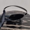 Prada 1BC156 Prada Cleo Brushed Leather Shoulder Bag Black