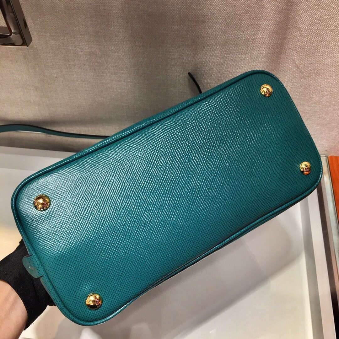 Replica Prada 1BA282 Medium Saffiano Leather Prada Matinee Bag Blue