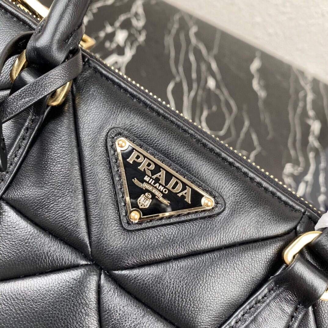 Small Prada Galleria Saffiano Leather bag 1BA863 Black