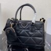 Small Prada Galleria Saffiano Leather bag 1BA863 Black