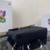 Prada Nylon Vintage Chain Stray Bag 1BD630 Black