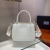 Prada Brushed leather handbag 1BA320 White