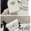 Prada Brushed leather handbag 1BA320 White