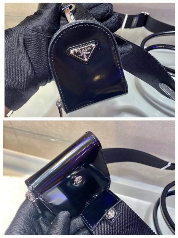 Prada Brushed leather handbag 1BA320 Black