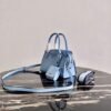 Prada 1BA269 Saffiano Leather Prada Monochrome Bag Blue