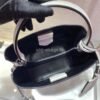 Replica Prada 1BA212 Medium Saffiano Leather Prada Panier Bag in White