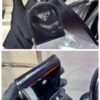 Prada 1BA212 Medium Saffiano Leather Prada Panier Bag Black