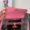 Prada 1BD320 Prada Emblème Saffiano Shoulder Bag Pink