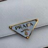 Prada 1BD320 Prada Emblème Saffiano Shoulder Bag Light Blue