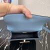 Prada 1BD320 Prada Emblème Saffiano Shoulder Bag Light Blue