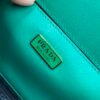 Prada 1BD320 Prada Emblème Saffiano Shoulder Bag Green