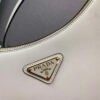 Prada 1BC194 Prada Arqué Leather Shoulder Bag White