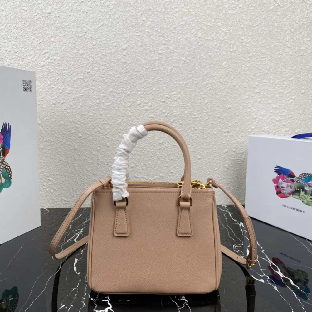 Prada 1BA906 Prada Galleria Saffiano leather mini-bag Light Pink