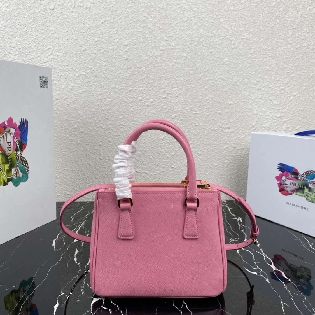 Prada 1BA906 Prada Galleria Saffiano leather mini-bag Pink