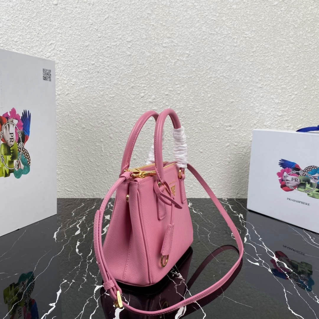 Prada 1BA906 Prada Galleria Saffiano leather mini-bag Pink