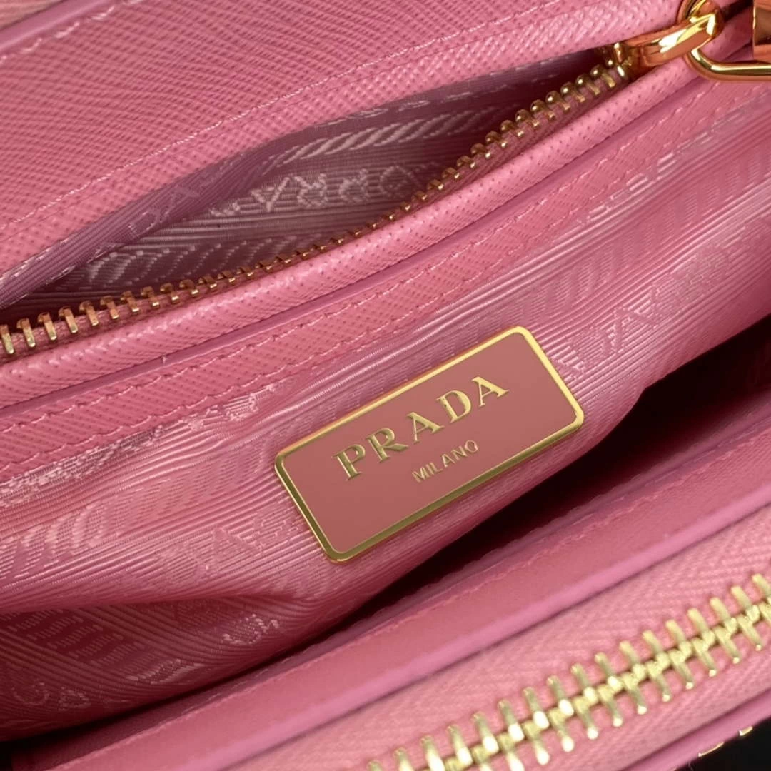 Prada 1BA906 Prada Galleria Saffiano leather mini-bag Pink