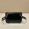 Prada 2VD061 Black Brushed Leather Mini-bag With Shoulder Strap Black