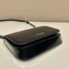 Prada 2VD061 Black Brushed Leather Mini-bag With Shoulder Strap Black