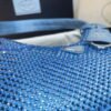 Prada 1NE515 Satin mini-bag with artificial crystals Blue