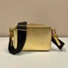 Prada 2VH070 Saffiano Gold leather Prada Brique bag