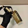 Prada 2VH070 Saffiano Gold leather Prada Brique bag