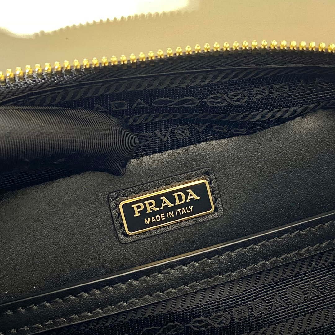 Prada 2VH070 Saffiano Gold leather Prada Brique bag